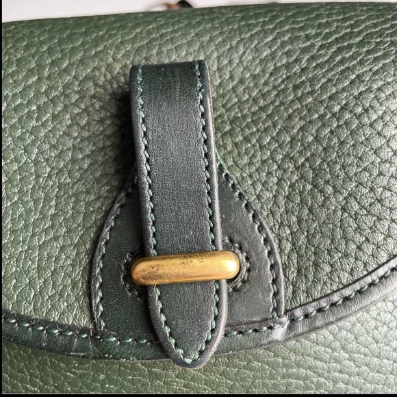Dooney and Bourke awl leather IVY green  Mini crossbody belt bag wallet - Picture 12 of 15